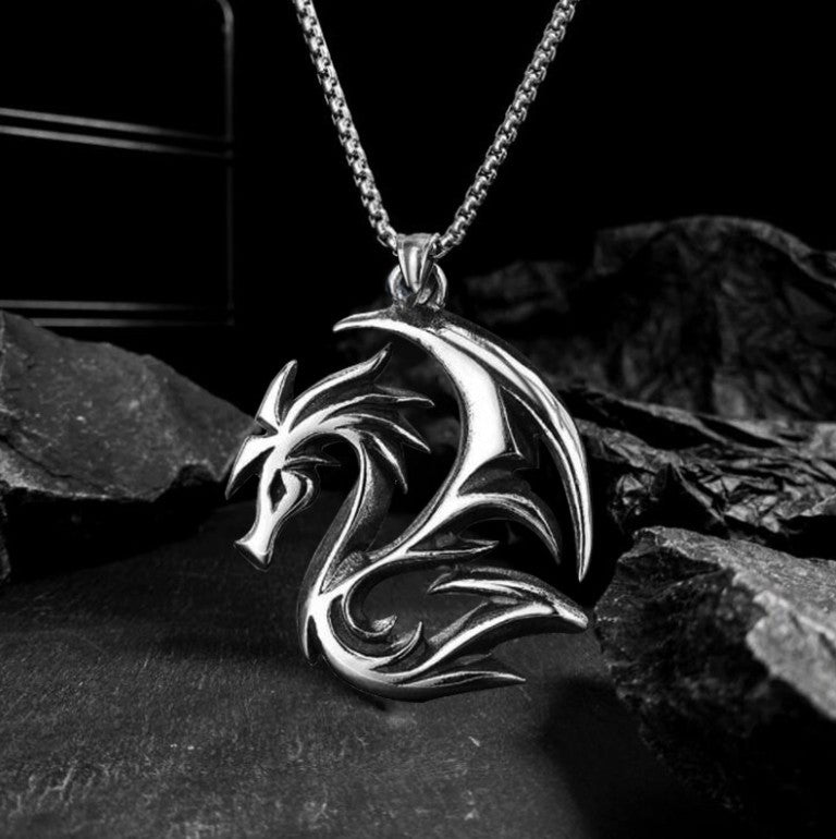 Titanium Steel Long Sweater Stainless Hip Hop Necklaces