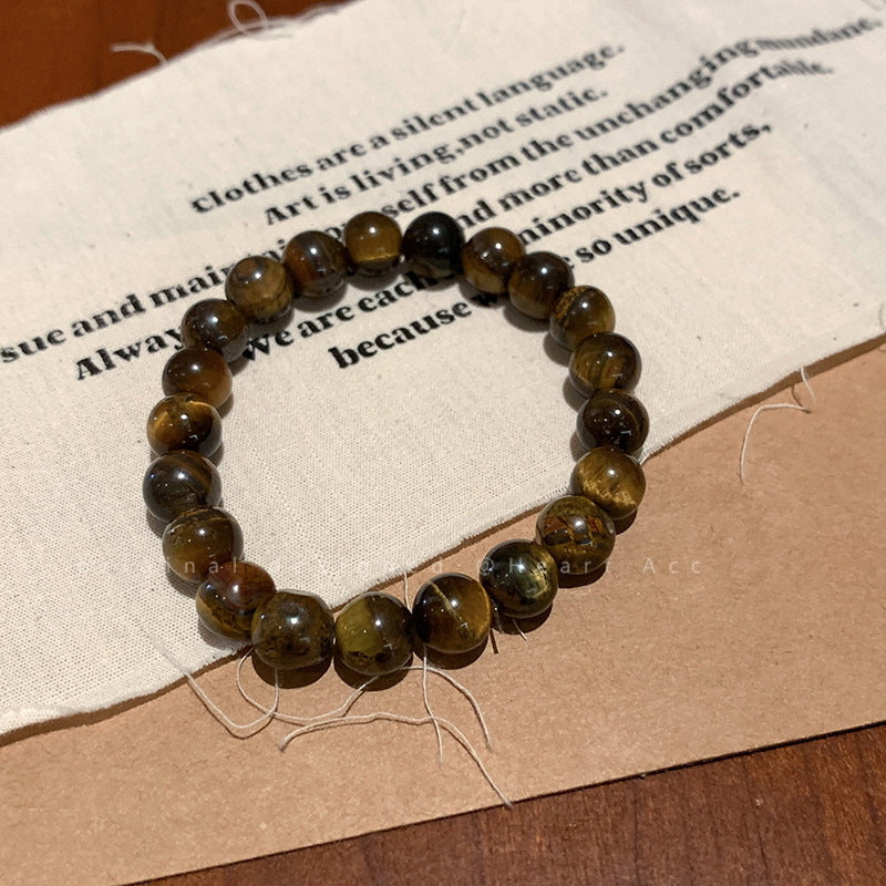 Women's Chinese Style Tigereye Beaded Light Luxury Premium Design Bracelets