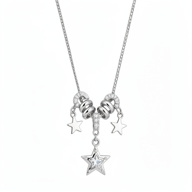 Round Star Light Luxury Minority Clavicle Necklaces