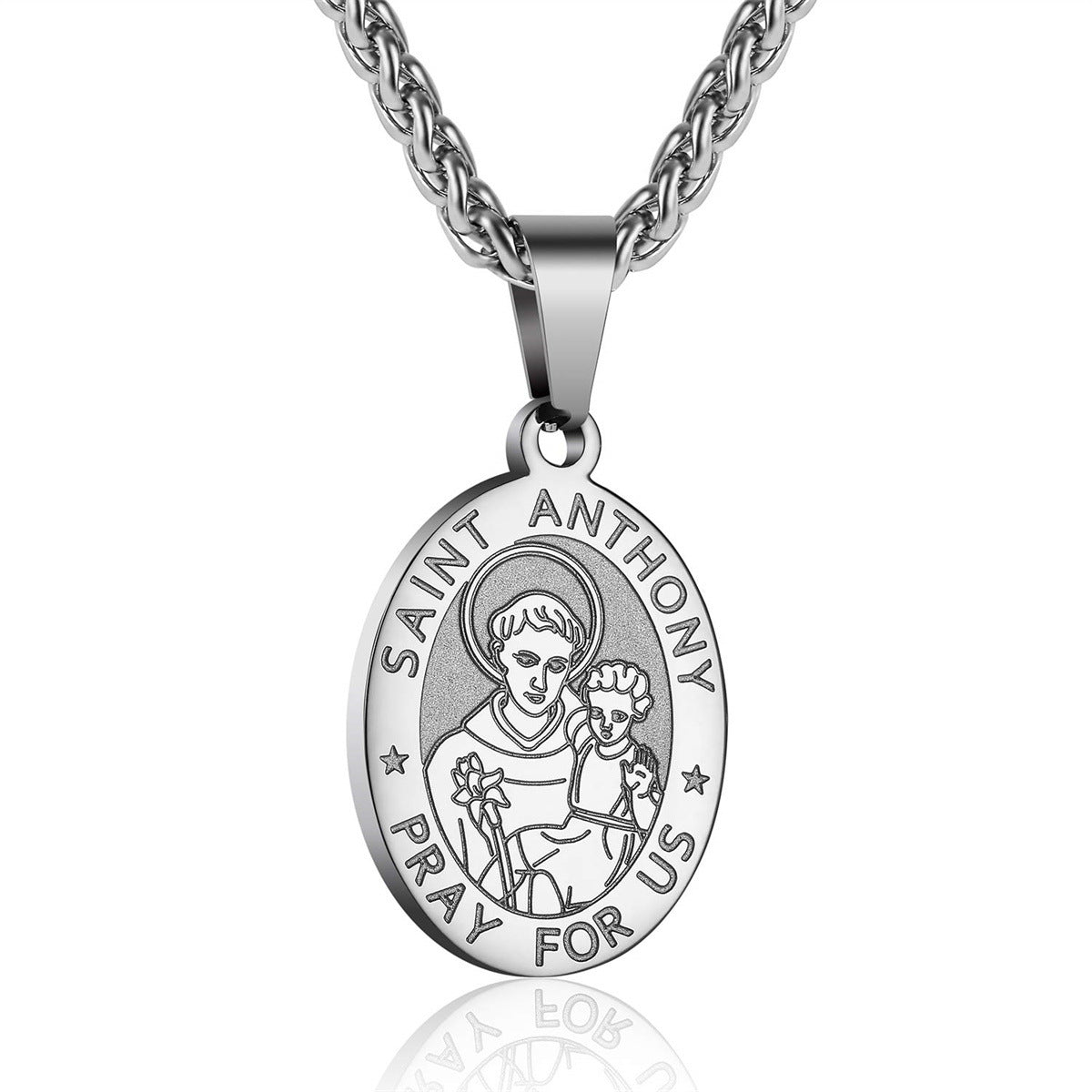 Accessories Fashion Simple Stainless Steel Cross Necklaces