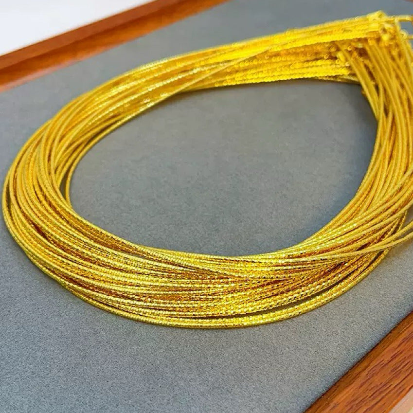 Women's Gold Plating Strong Color Retaining Shop Collar