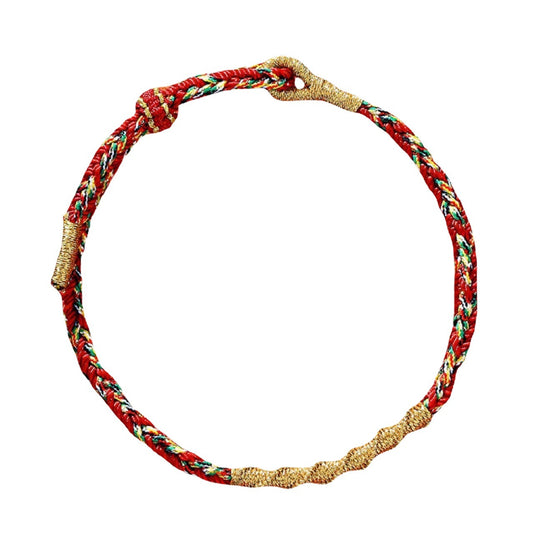 Saints Woven Twee Zodiac Shares Red Rope Bracelets