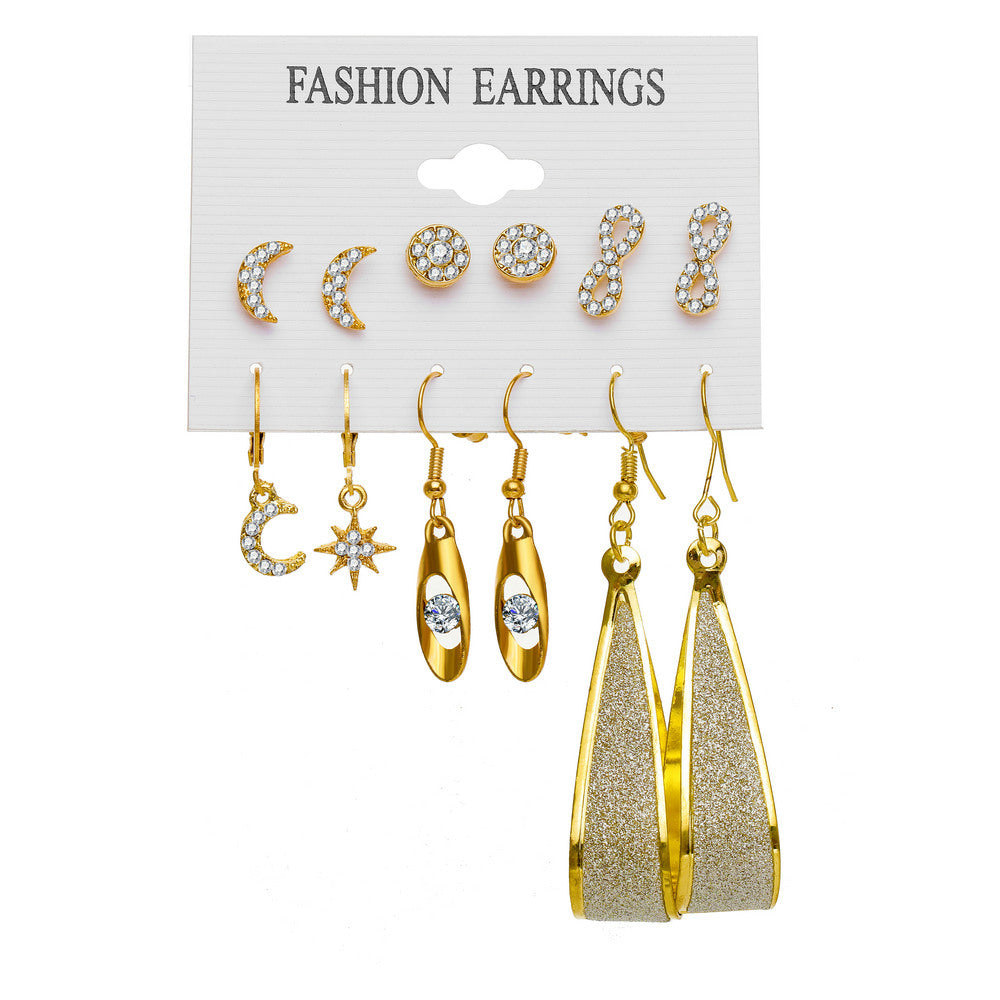 Pearl Creative Tassel Suit Boho Flower Earrings