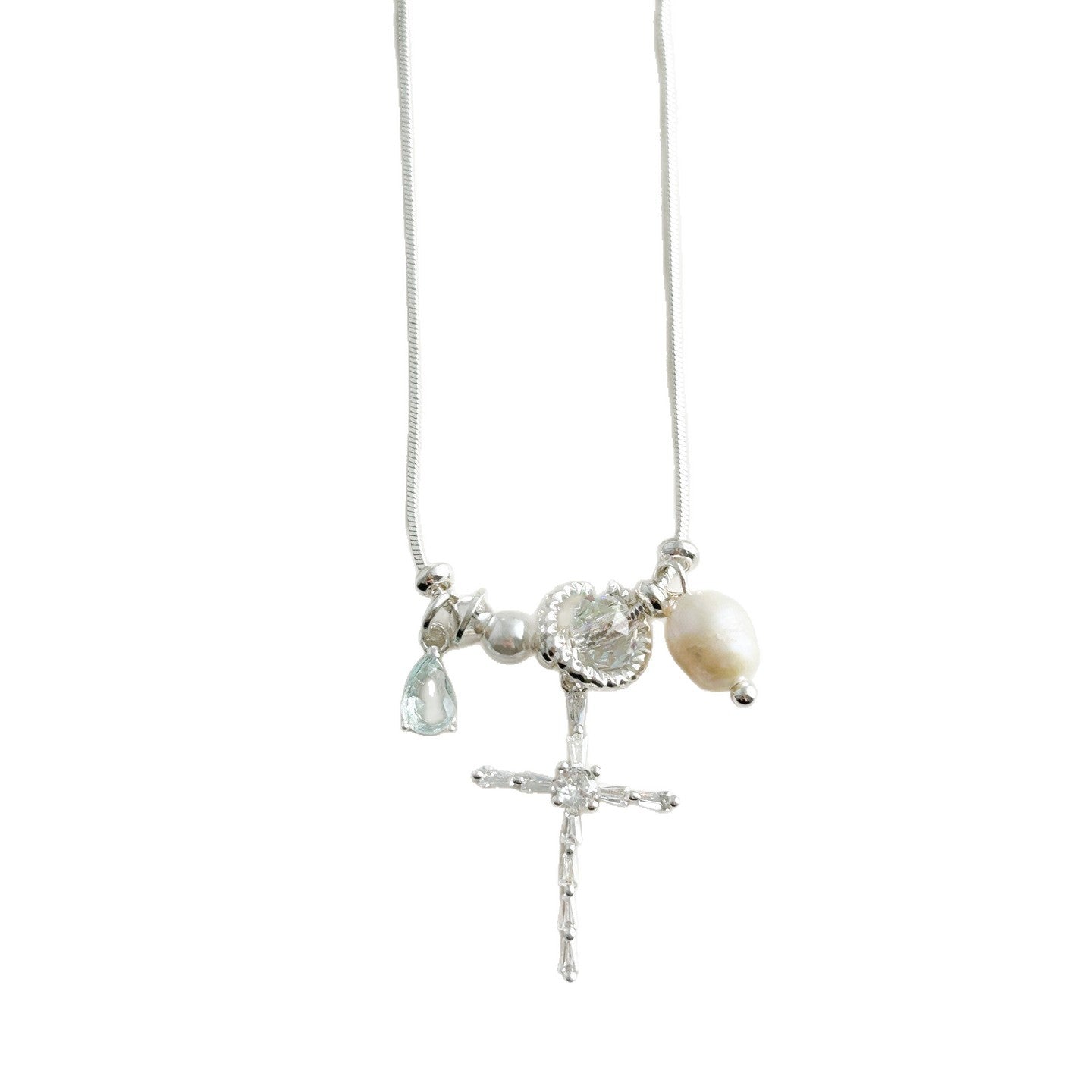 Inlaid Zircon Clavicle Chain Female High Necklace
