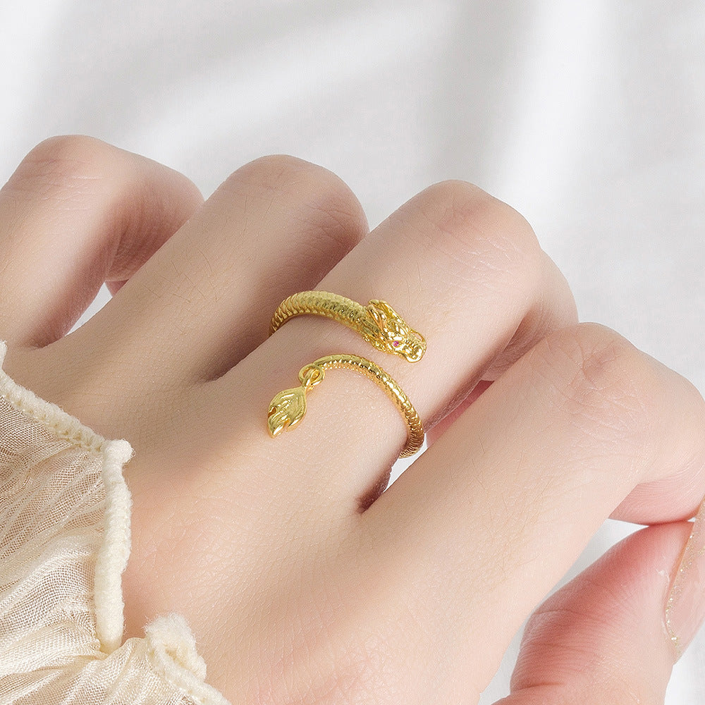 Men's Dragon Magical Waving Its Tail Affordable Luxury Fashion Rings