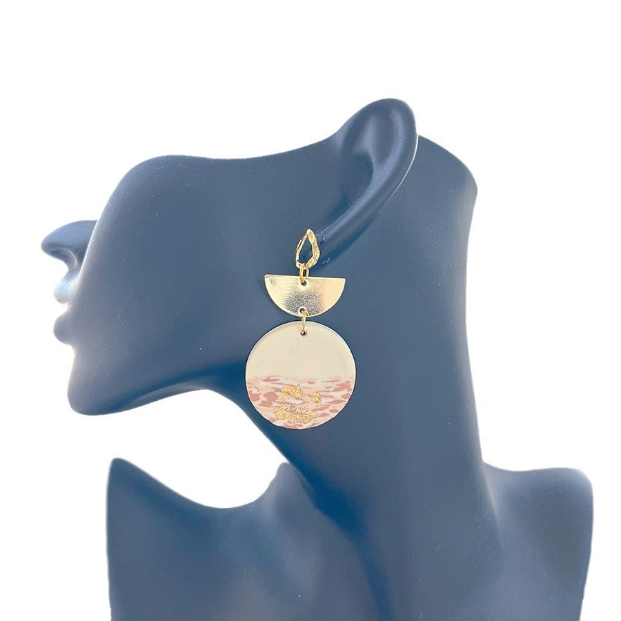 Style Handmade Polymer Clay Female Niche High-grade Earrings