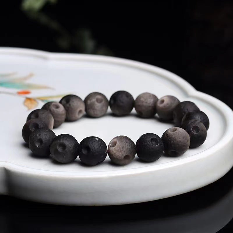 Women's & Men's Meteorite Planet Beads Gold Obsidian Moon Bracelets