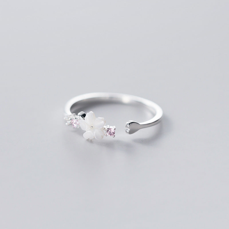 Women's Sier Korean Fashion Sweet Exquisite Bells Rings