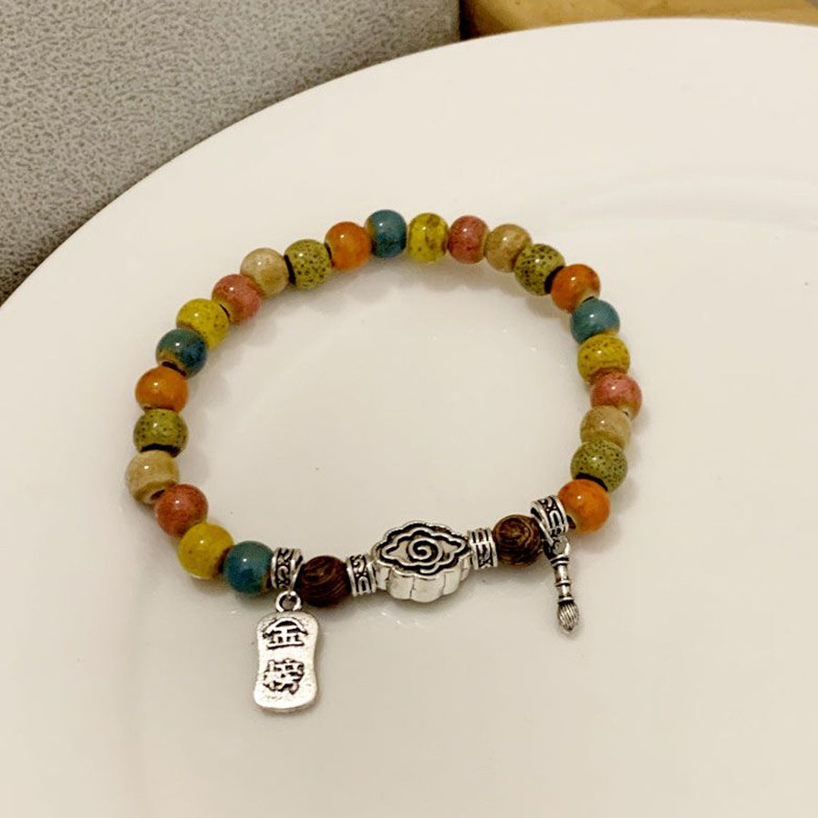 Niche Retro Chinese Beaded Handmade Stall Bracelets