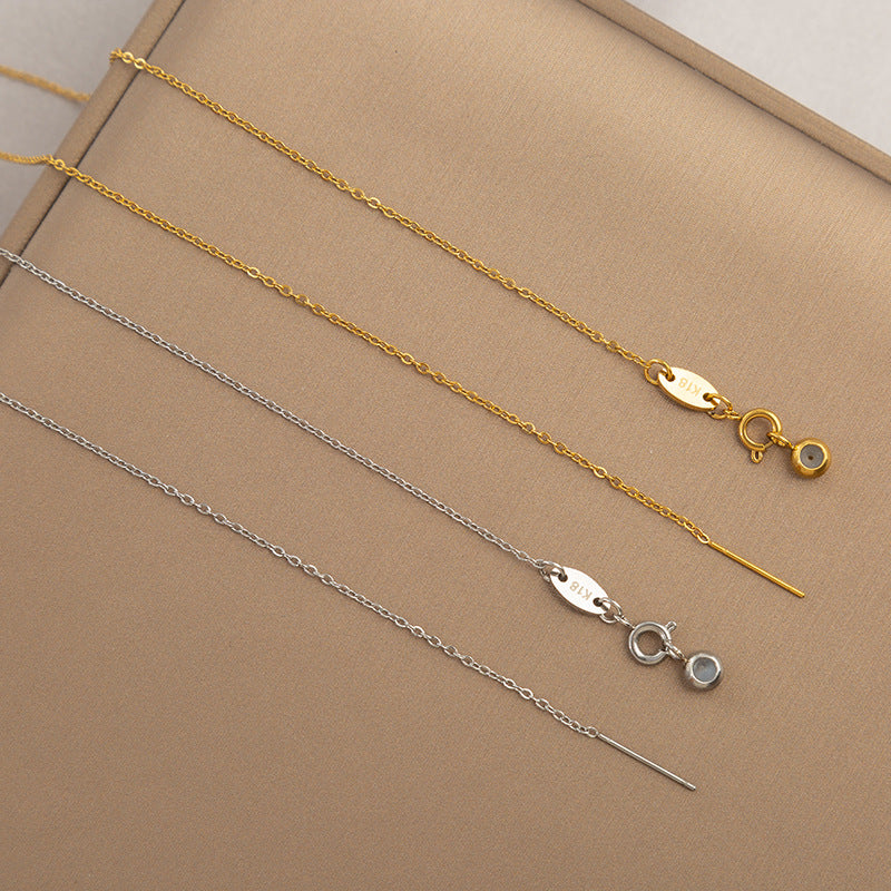 Titanium Steel No Fading Universal Chain O-shaped Beaded Necklaces
