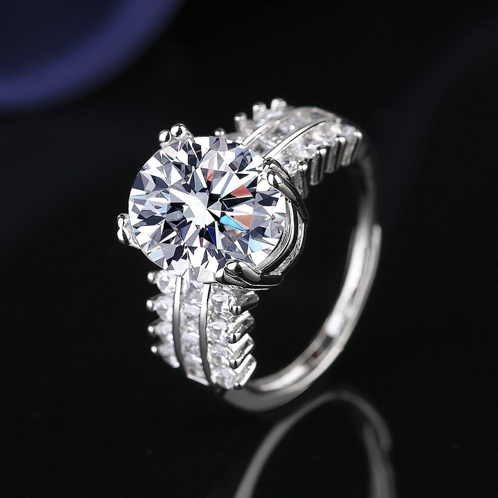 Karat White Square Diamond Fashion Female Ring