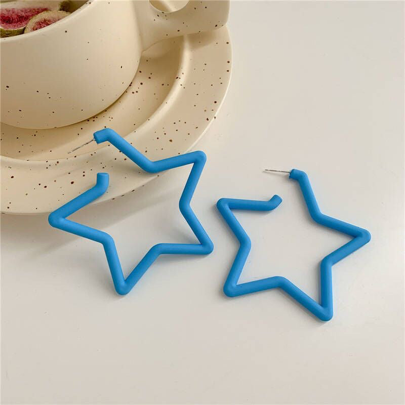 Women's Preppy Girly Style For Trendy Candy Color Earrings