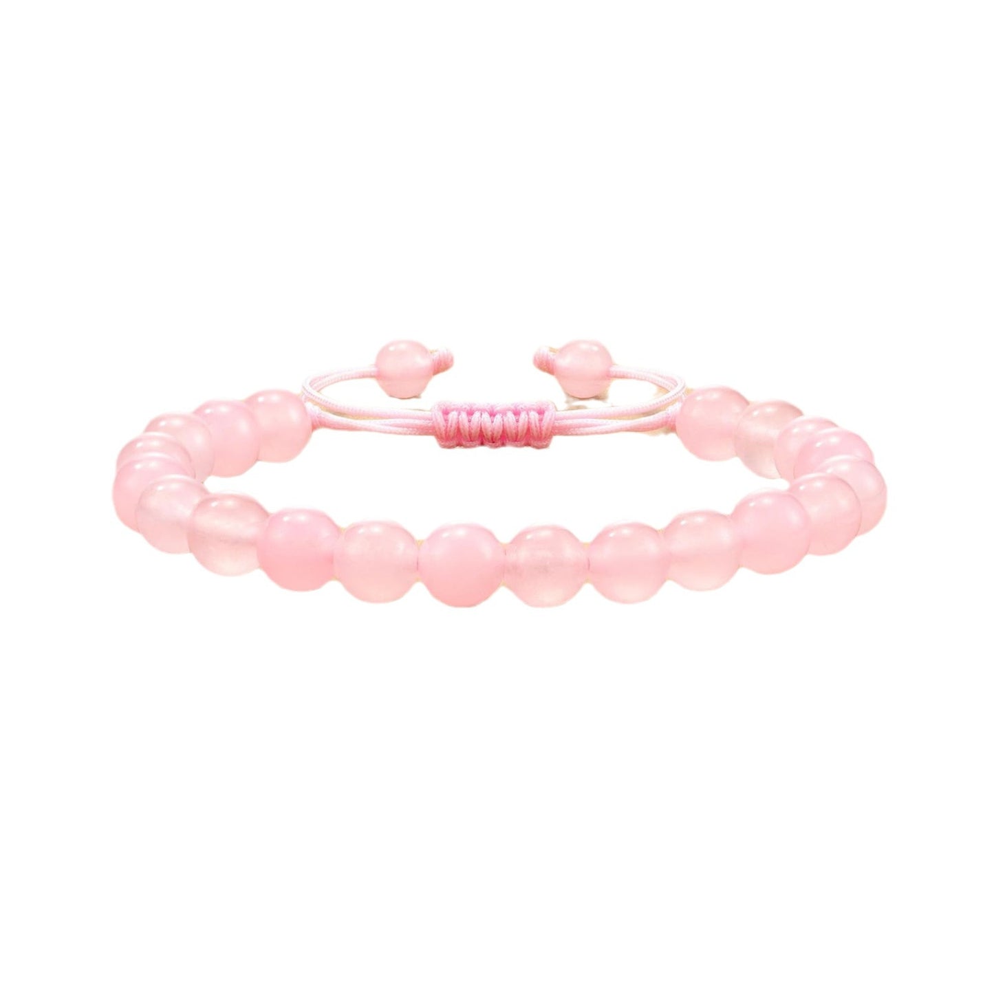 Natural Stone Elastic String Beaded Green Bracelets