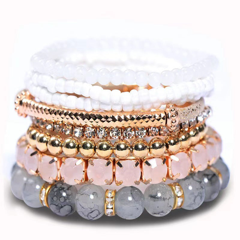 Bohemian Trend Creative Jewelry Micro Glass Bracelets