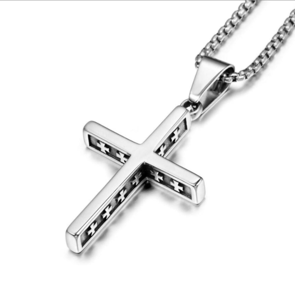Titanium Steel Long Sweater Stainless Hip Hop Necklaces