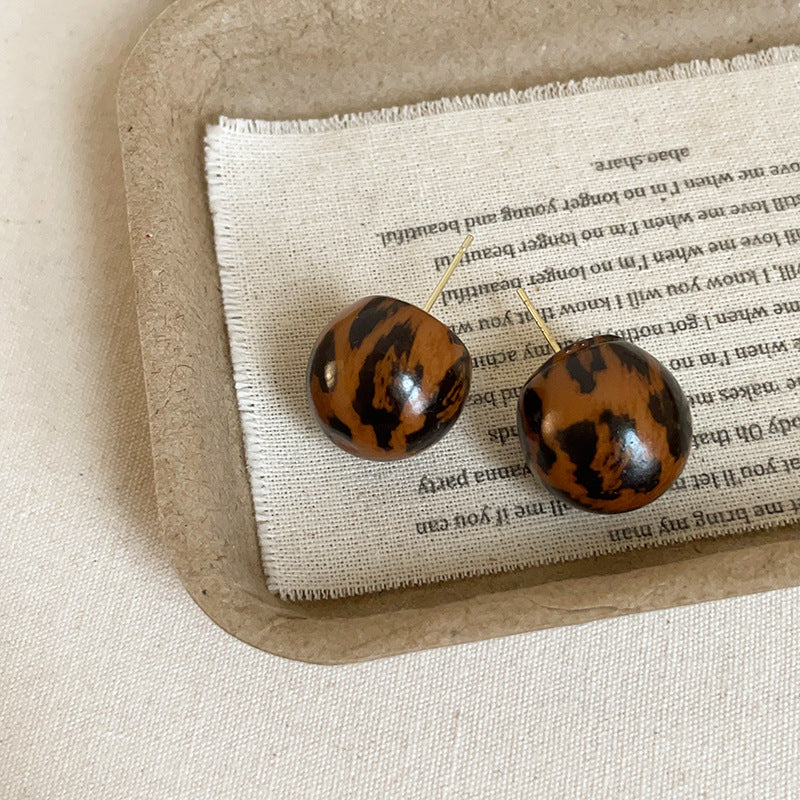 Women's Print Resin For Retro Affordable Luxury Fashionable Earrings