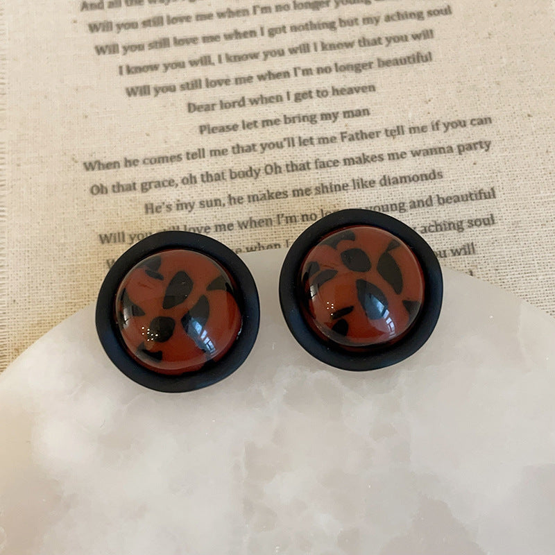 Women's Print Resin For Retro Affordable Luxury Fashionable Earrings