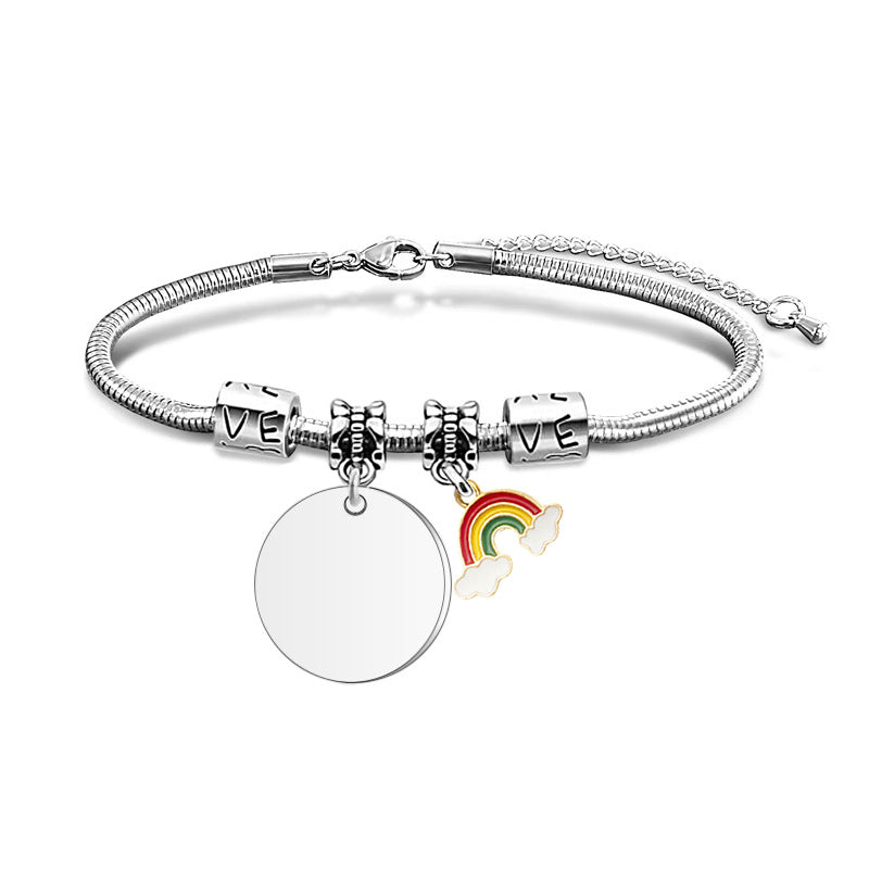 Steel Snake Bone Blank Material Holiday Bracelets