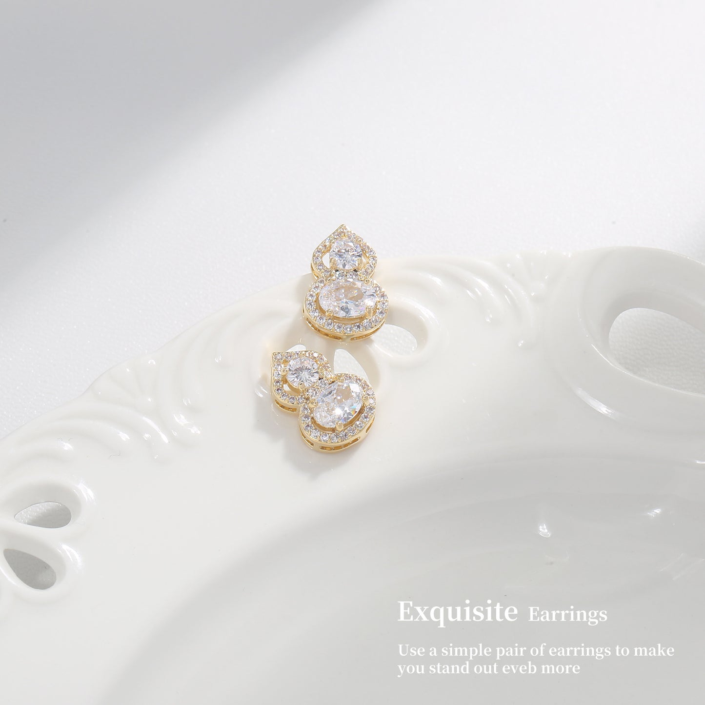 Women's Gourd High-grade Fashion Light Luxury Minority Earrings
