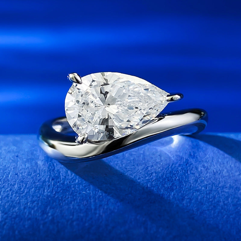 Jewelry Water Drop Diamond Fashion Basic Rings