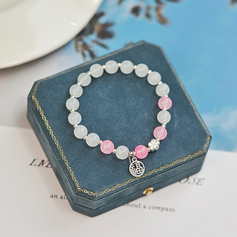 Sense Moonstone Chinese Style Artistic Girlfriend Bracelets