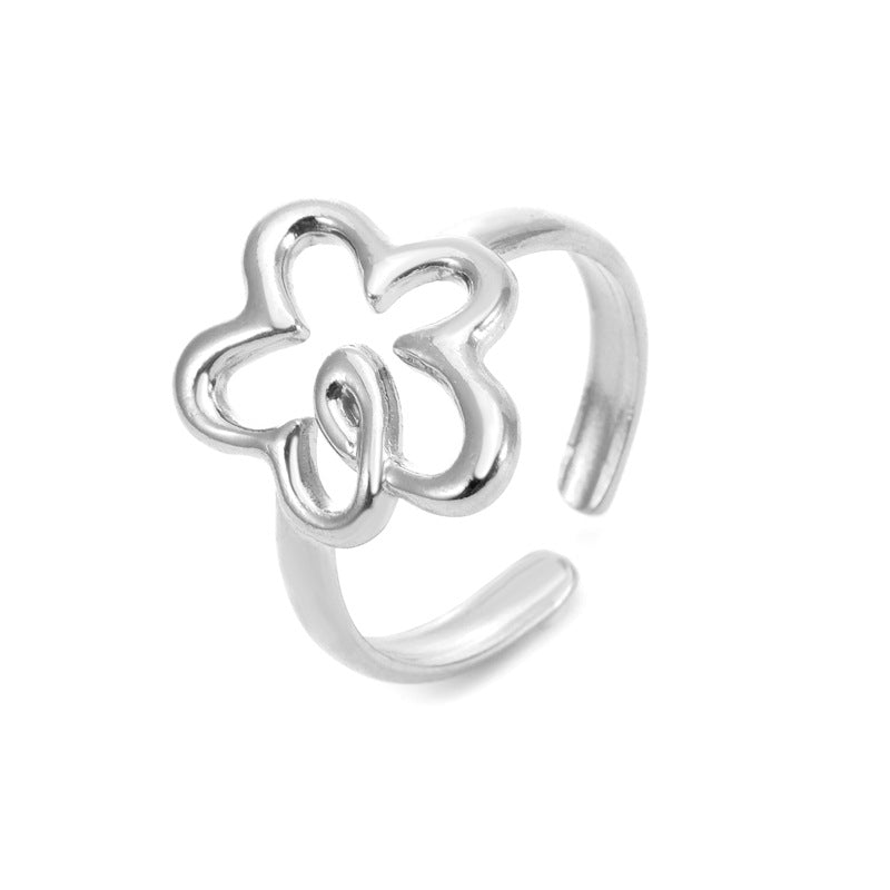 Hollow Heart Stainless Steel Open Five-pointed Star Butterfly Bracelets