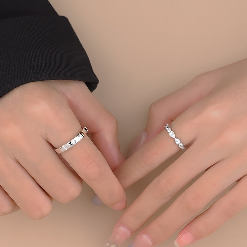 Sugar Couple Female Exquisite Full Diamond Index Finger Rings
