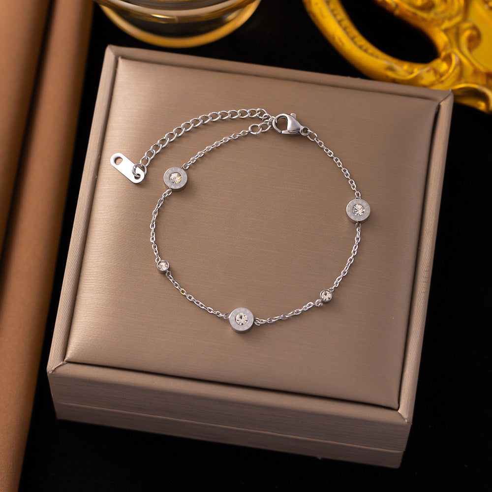 Titanium Steel Gold Vintage Love Double Bracelets