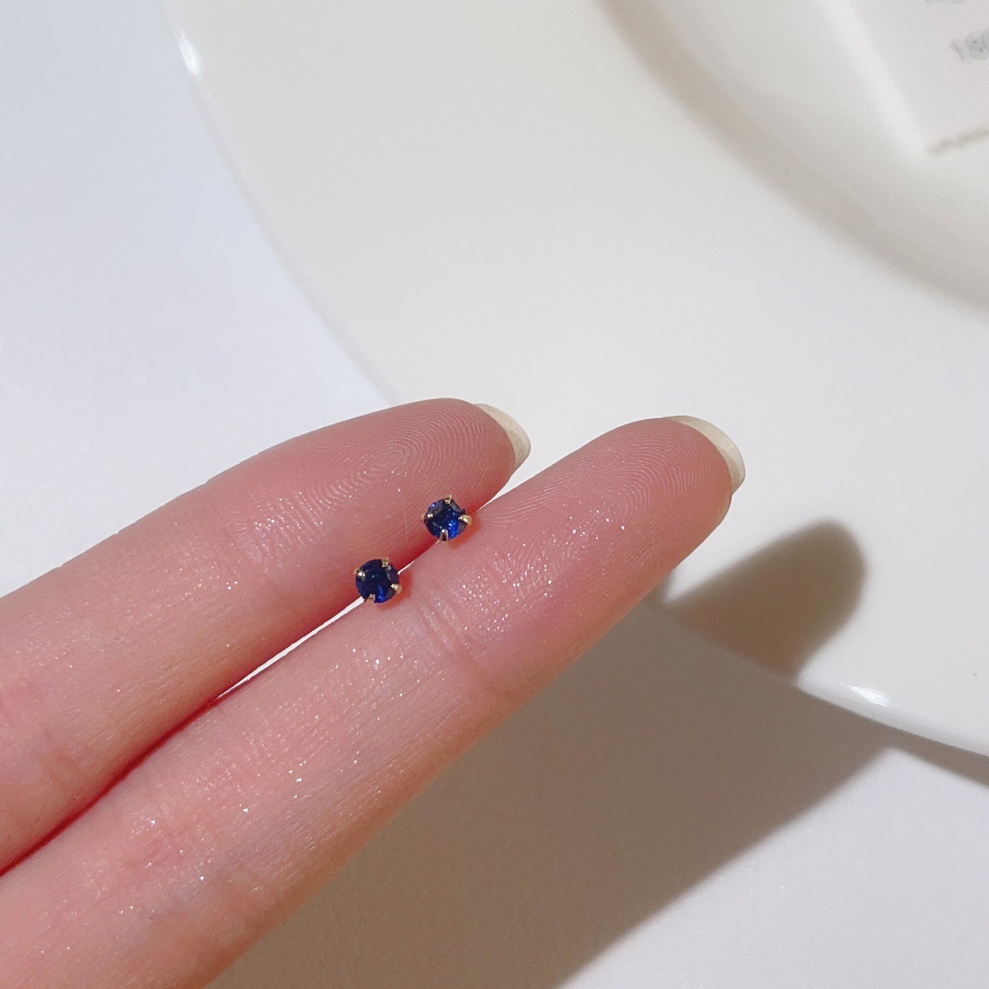 Mini Double-headed Zircon Small Versatile Minimalist Design Ear Earrings