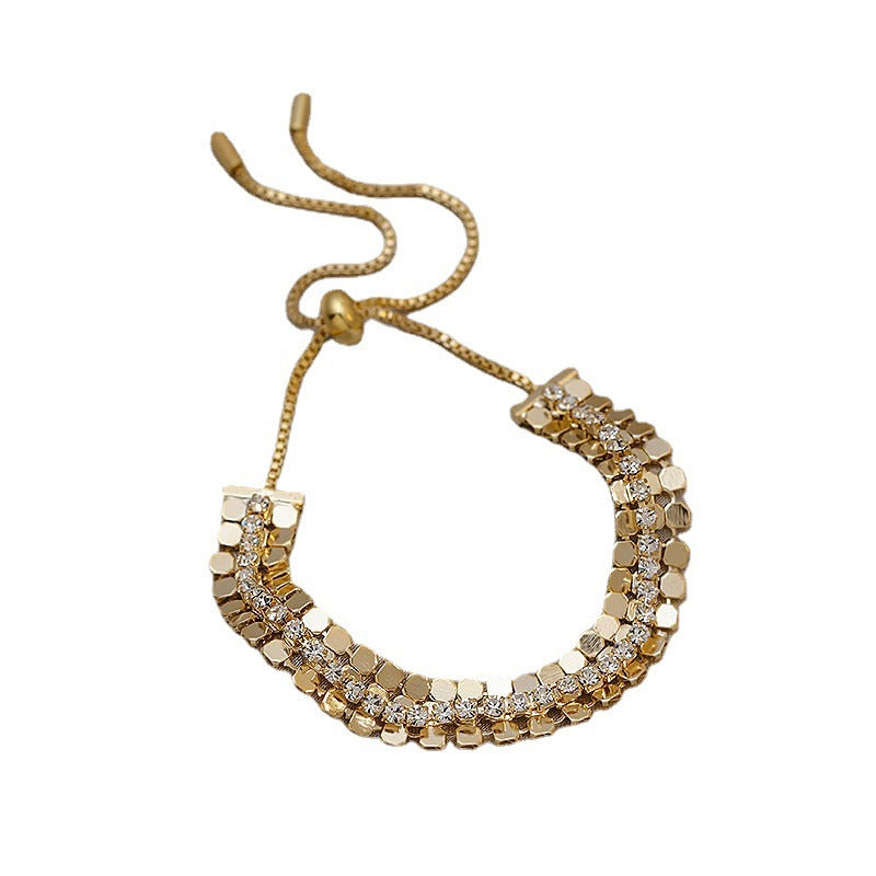 Retro Design Geometric Sequins Style Simple Personality Bracelet