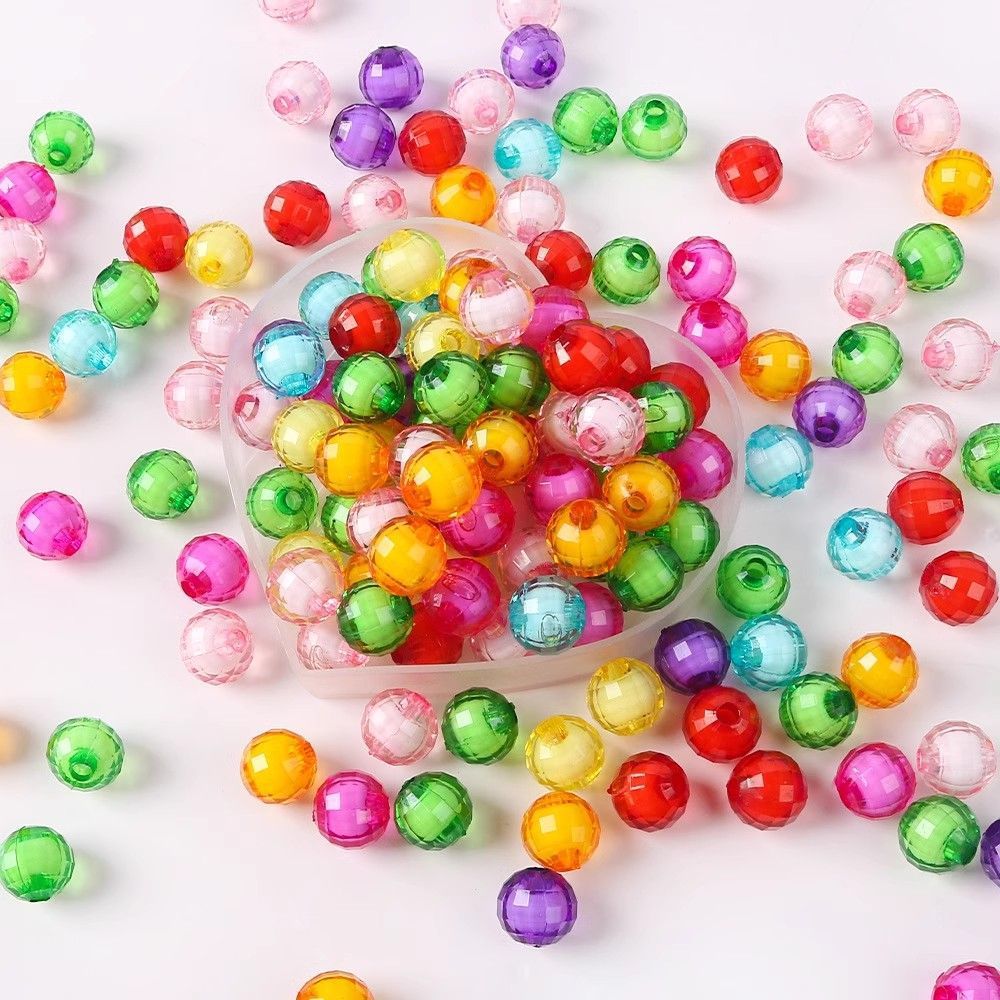 Earth Colorful Acrylic Beads Cut Material Jewelry Accessories