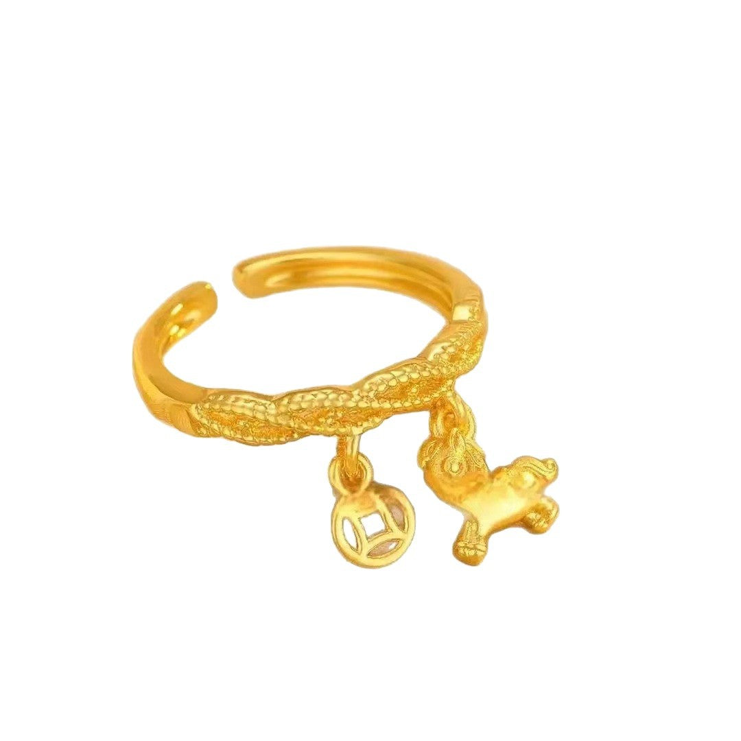 Immediately Rich Lucky Female Light Luxury Rings