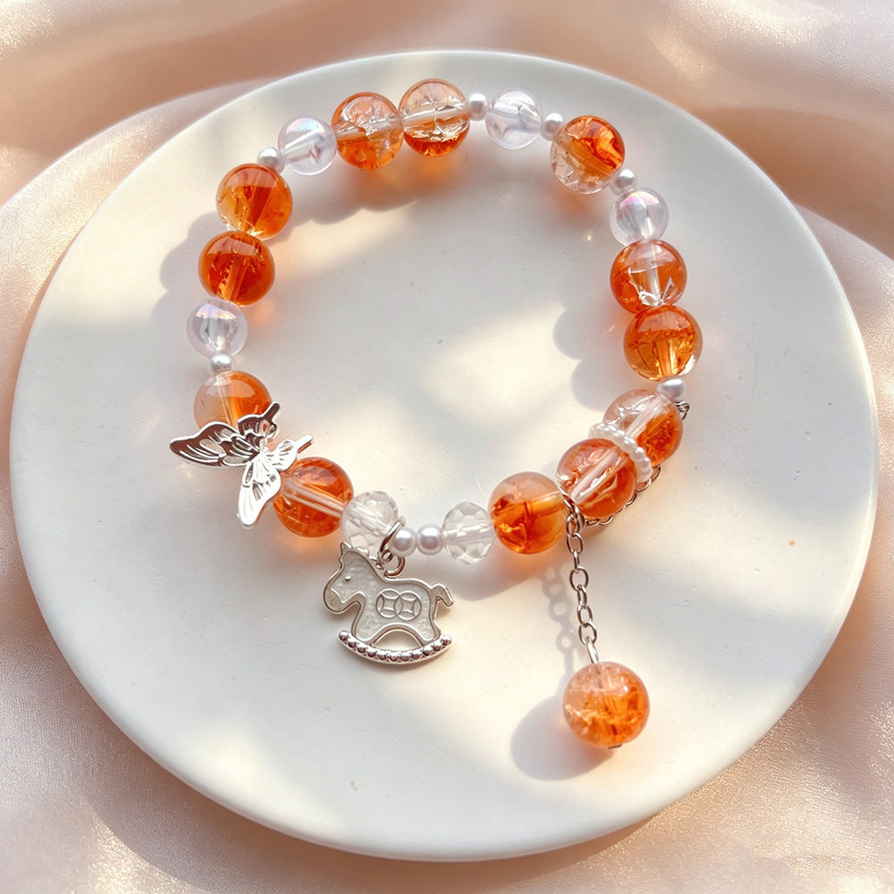 Horse Floral Butterfly Niche Glaze Gift Bracelet