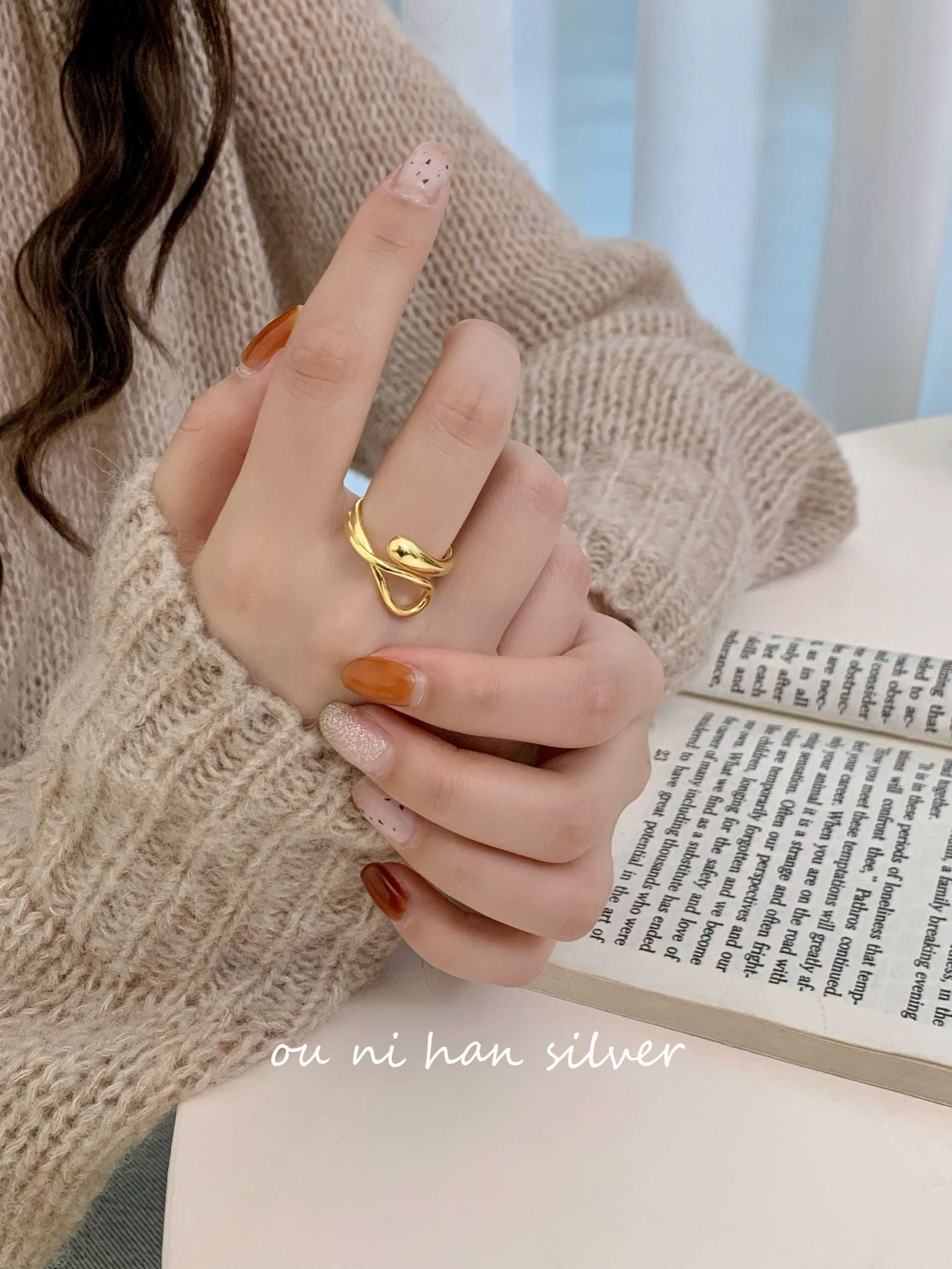 Oni Sterling Sier Female Style Design Rings
