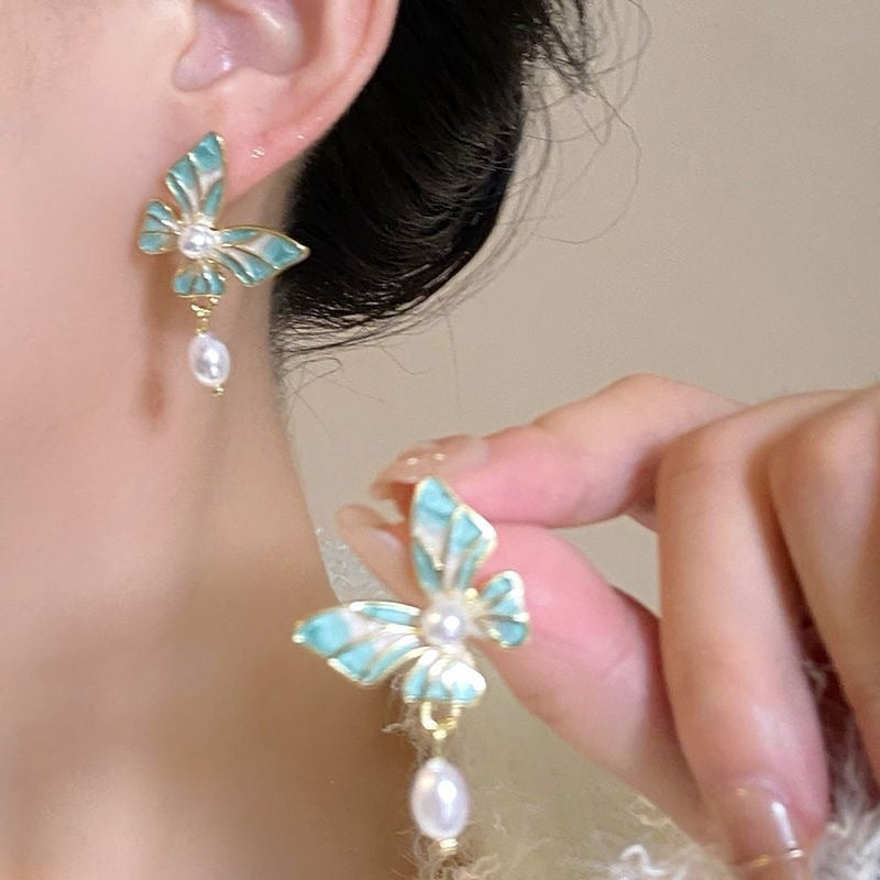 Women's Pin Korean Flower Butterfly High-grade Imitation Rings