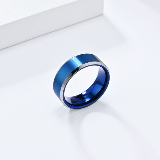 Men's Brushed Tungsten Steel Light Luxury Personality High-grade Rings