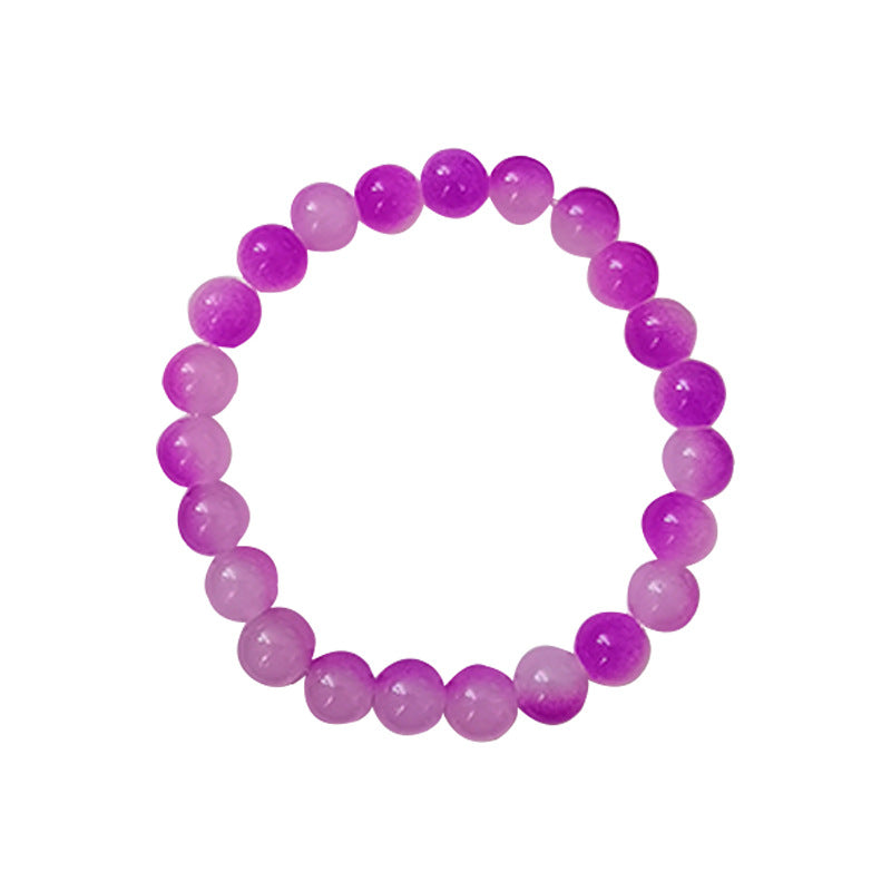 Li Gradient Ice Transparent Two-color Glass Pliable Temperament Hand Bracelets