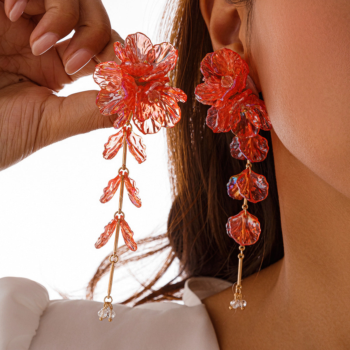 Colorful Mermaid Scallop Flower Vacation Style Three-dimensional Floral Collar