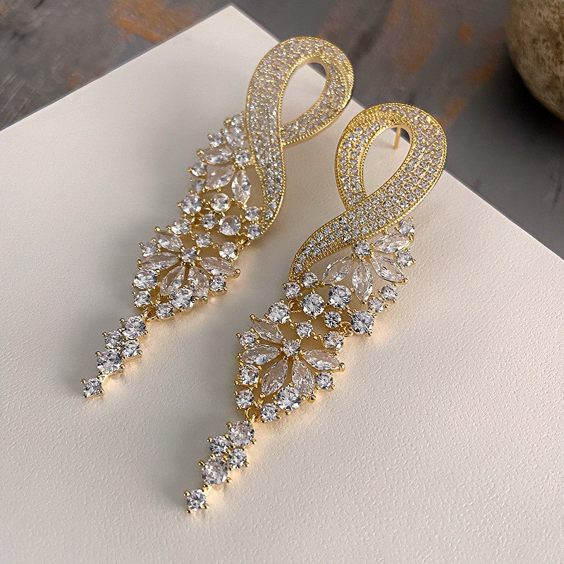 Oil Oval Geometric French Retro Special Earrings