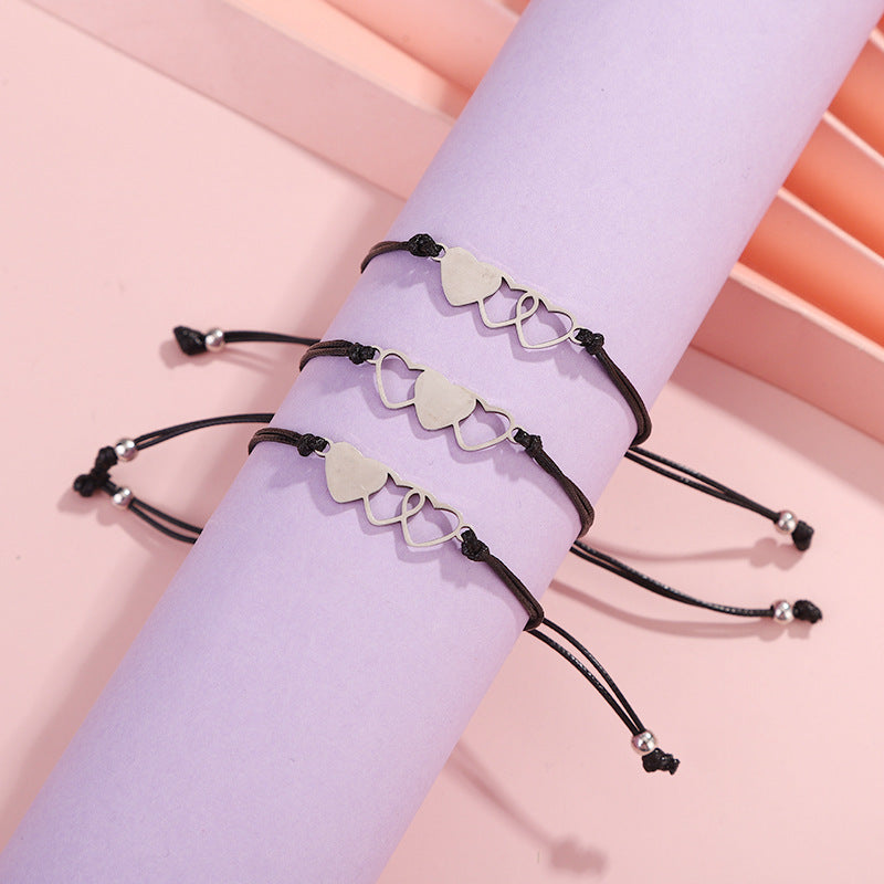 Card Personalized Fashion Love Stainless Steel Bracelets