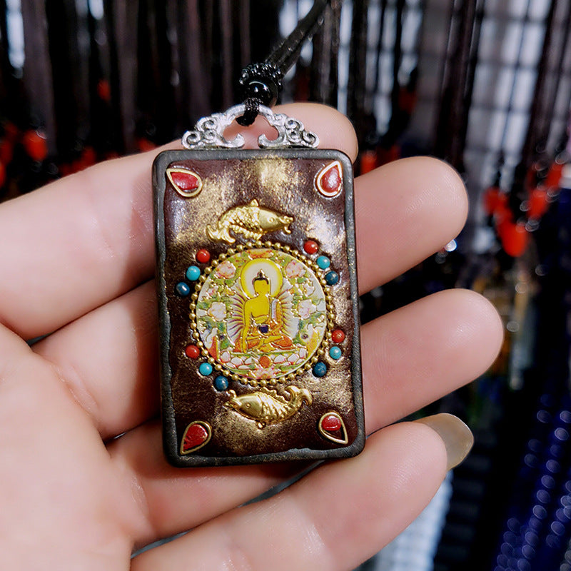 Tibetan Vintage Blackwood Father's Day Sweater Necklaces