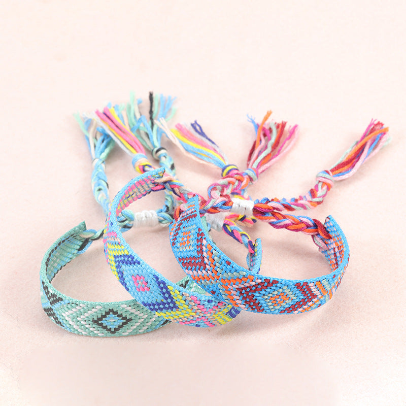 Nepal Ethnic Style Woven Wrist Strap Bracelets