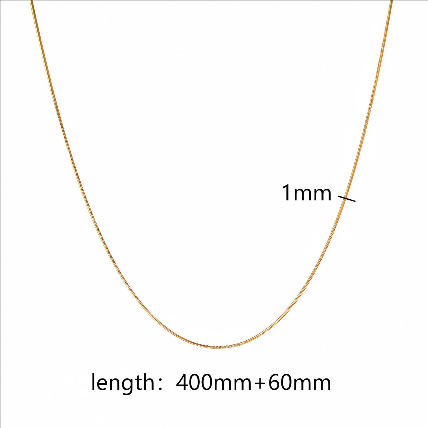 Gold Plating Chain Accessories Stainless Steel Snake Bones Necklaces