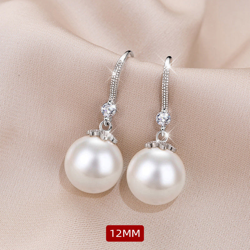 Trendy Korean Pearl Temperament Wild High-grade Mild Luxury Retro Sier-plated Rings