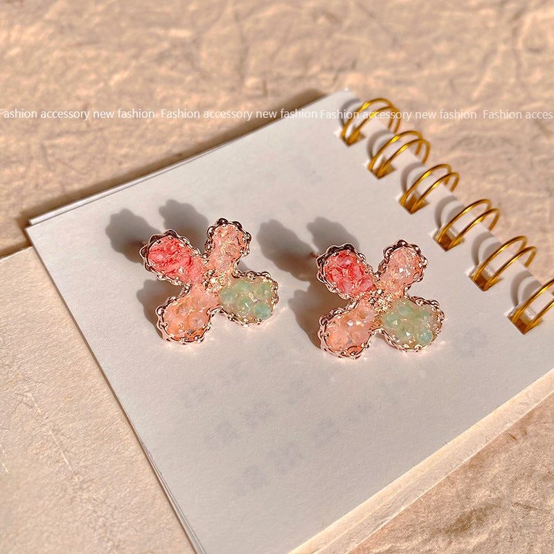 Women's Pin Korean Flower Butterfly High-grade Imitation Rings