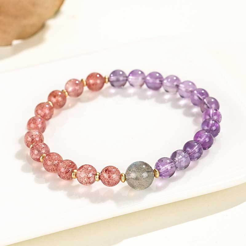 Pearl Amethyst Series Beaded Female Niche High Sense Bracelets