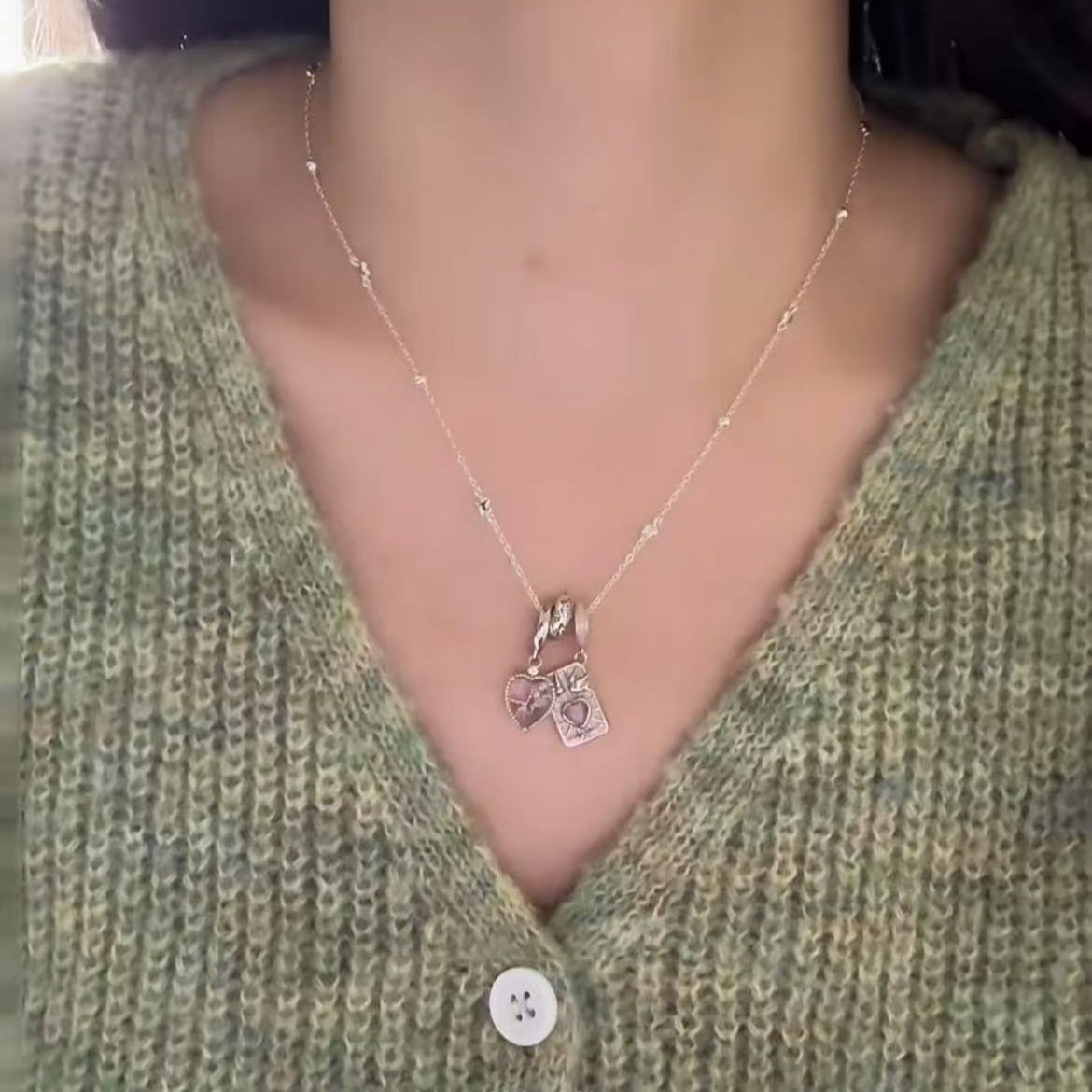 Love Tarot Fashion Niche Clavicle Chain Necklaces