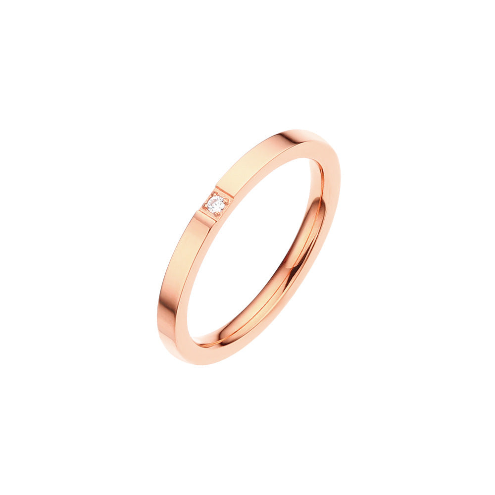 Narrow Version Fashion Inner Arc Affordable Luxury Style Trendy Rings