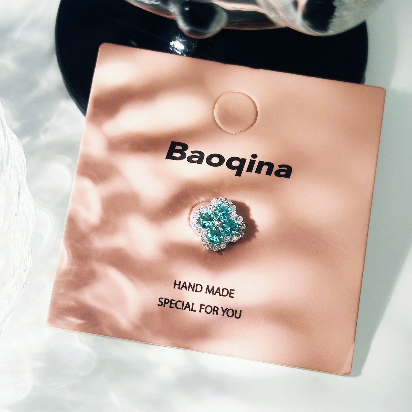 Titanium Steel Niche Super Flash Ear Bone Pin Small Earrings