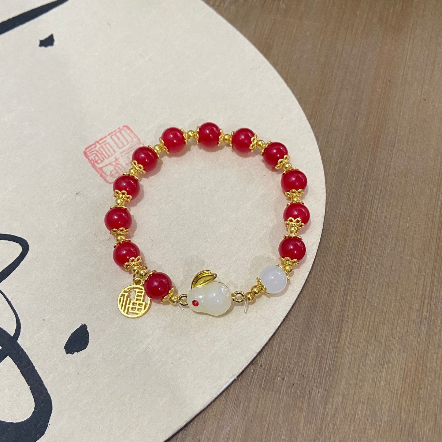 Style Beaded Elastic String Sweet Colored Bracelets